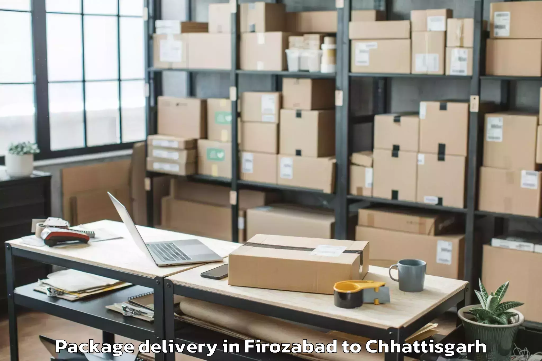 Affordable Firozabad to Bhatapara Package Delivery